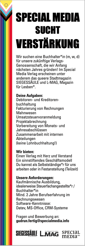 Jobanzeige Buchhaltung 2025
