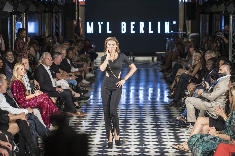 Model auf der Fashion Week Berlin