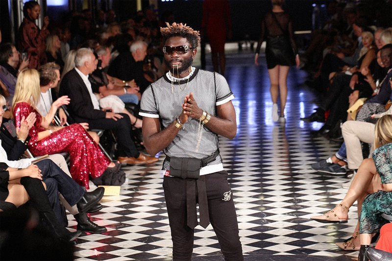 Model auf der Fashion Week Berlin