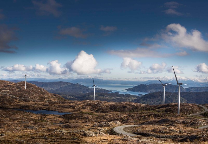 Windpark Midtfjellet Norwegen