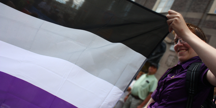 Asexuelle Pride-Flagge